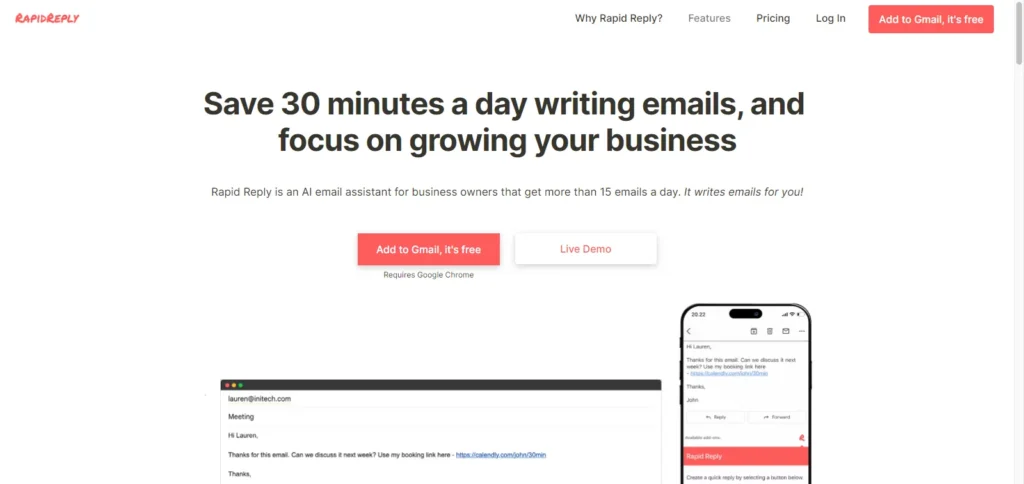 rapidreply.ai email