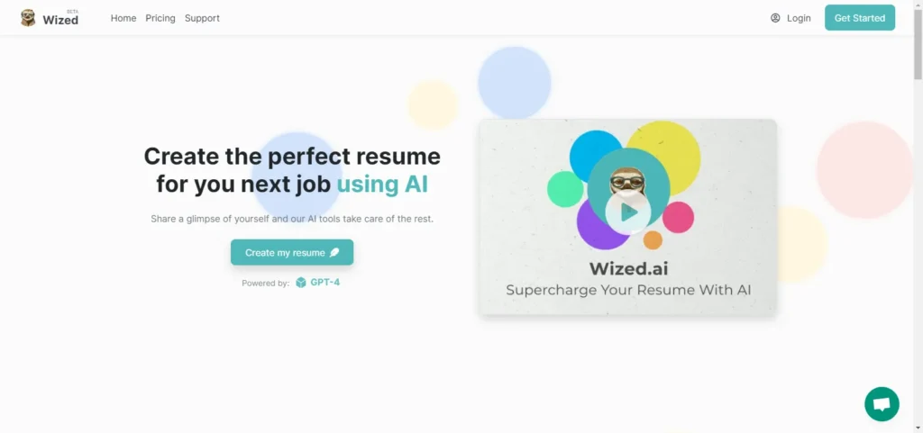 wized ai resume builder
