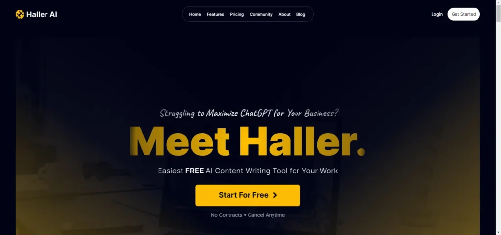 haller ai content write