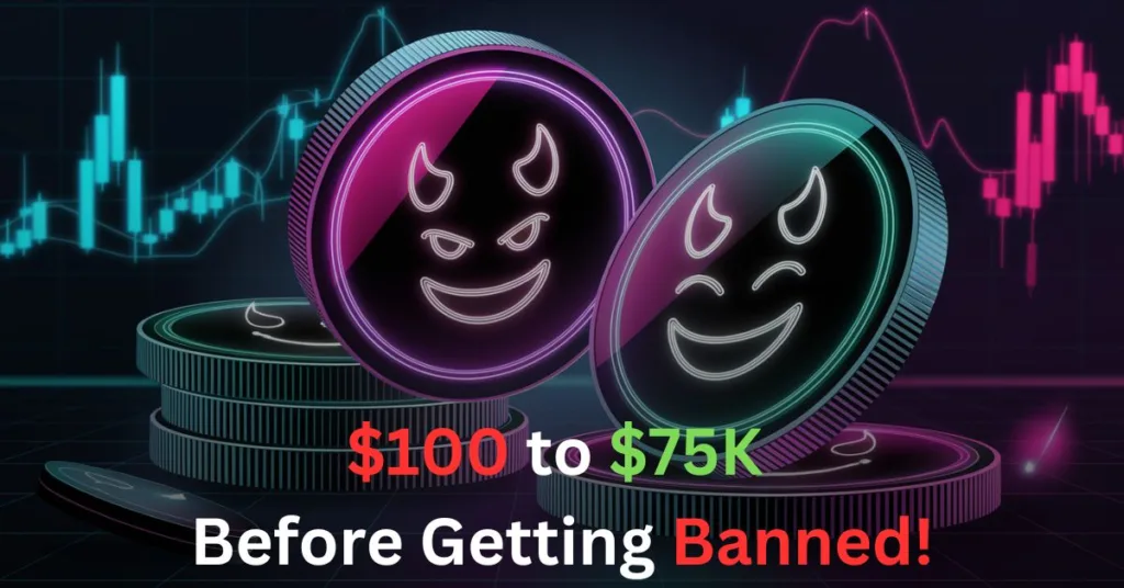 crypto ai 'bad boy' $100 to $75k before getting banned! (1)